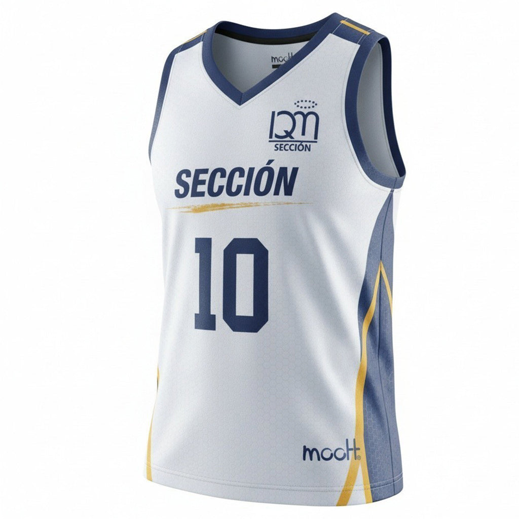 Jersey Básquetbol Blanco IQM Unisex