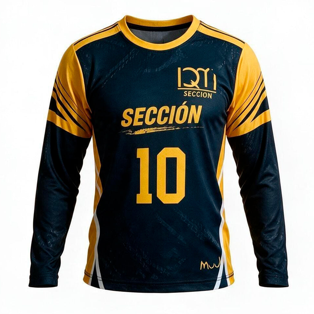 Playera Futbol Portero Negra IQM Unisex