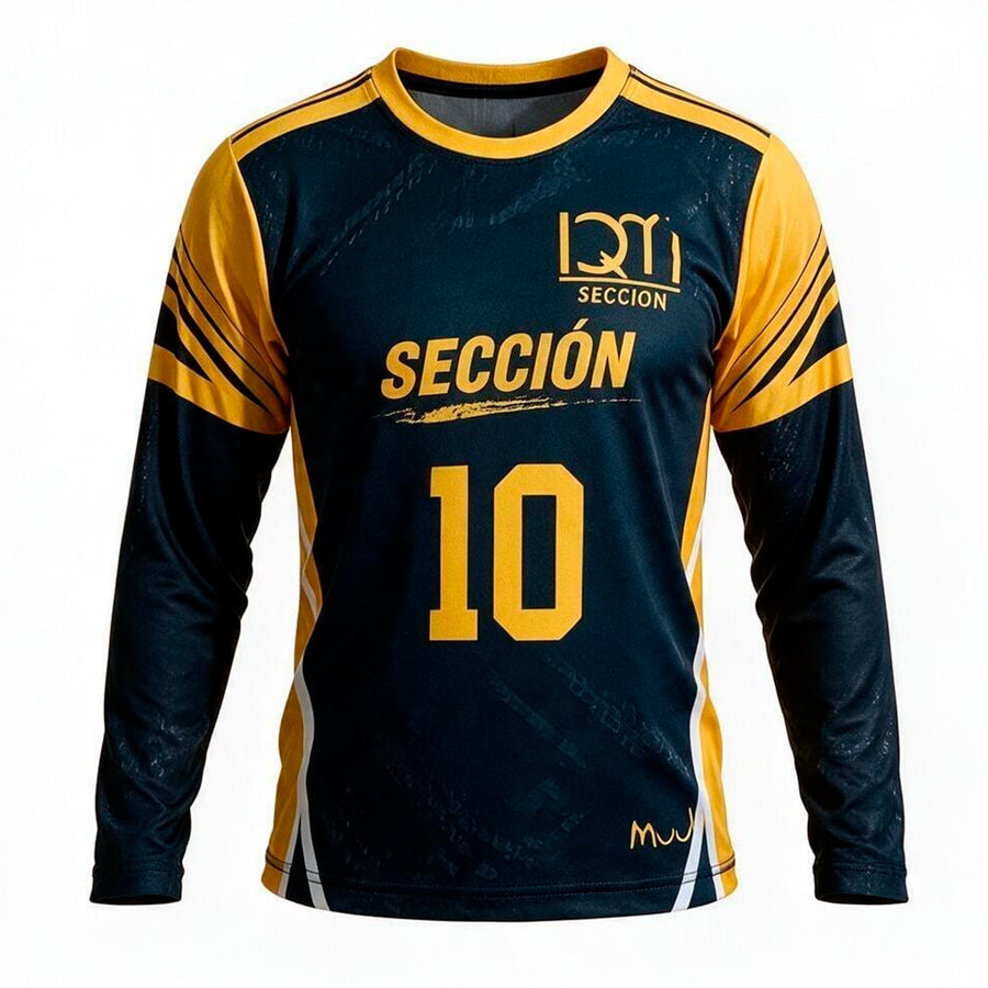 Playera Futbol Portero Negra IQM Unisex